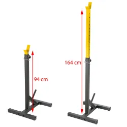 regulowane stojaki do siłowni